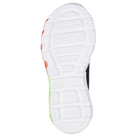 Skechers Boys Flex-Glow Bolt Light-Up Sneaker NWT Size 11 Black and Blue - Picture 10 of 10